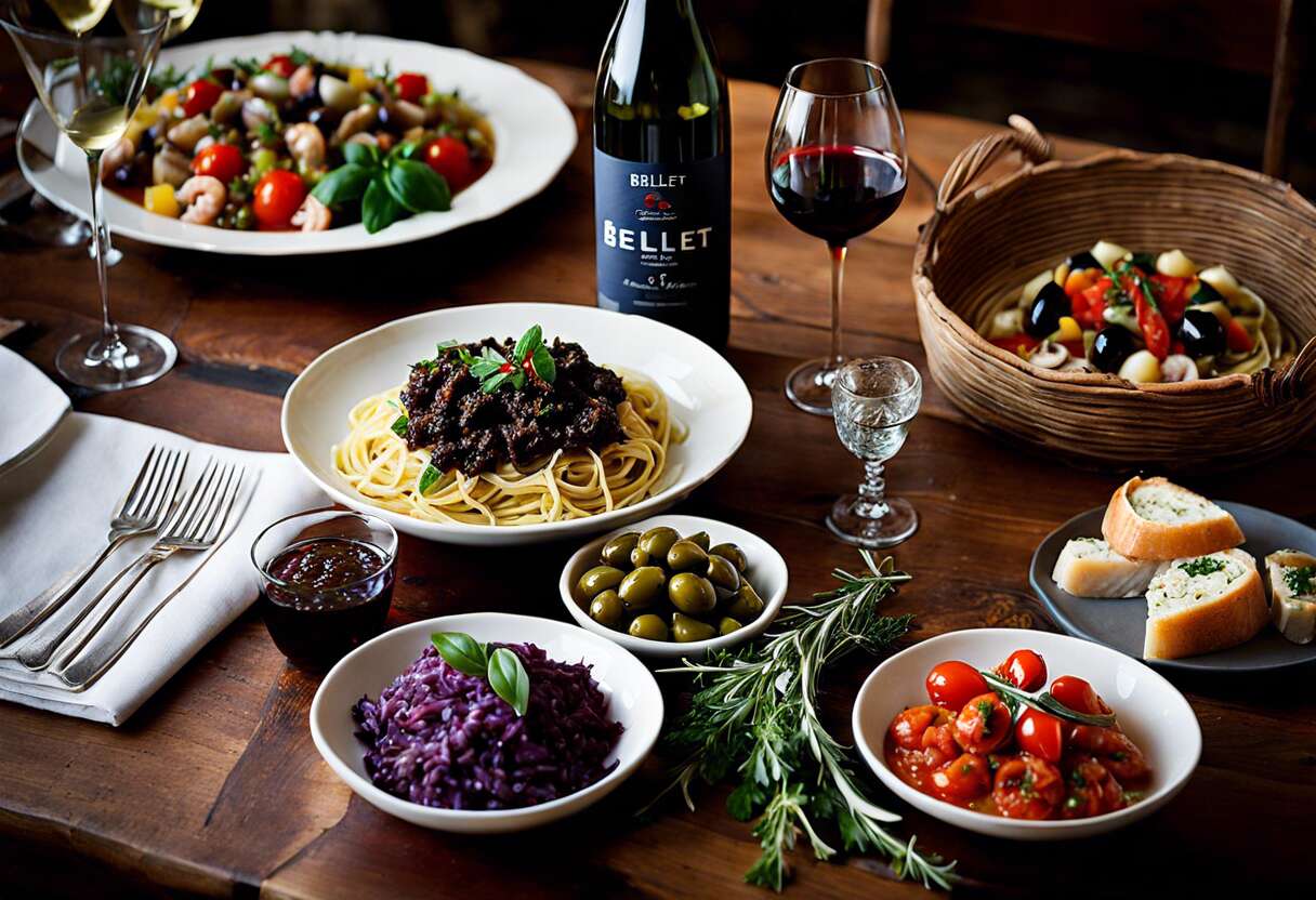 Accords gourmands : marier les vins de bellet avec la cuisine méditerranéenne