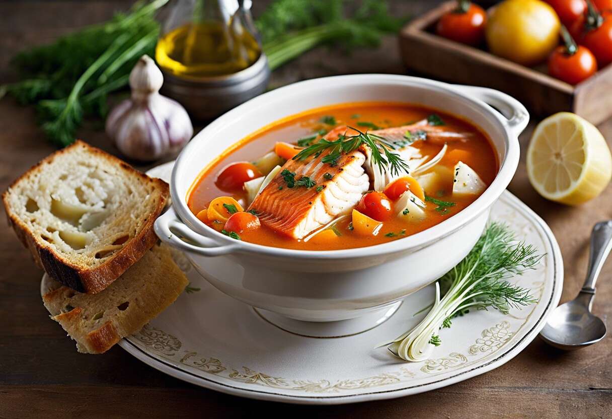 Recette traditionnelle de soupe de poissons : saveurs de Provence